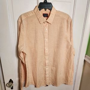 Untuckit linen cotton blend shirt size L